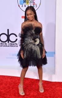 Actress Marsai Martin arrives for the 46th annual American Music Awards at the Microsoft Theater in Los Angeles on October 9, 2018.  LAP20181009387 JIMxRUYMEN