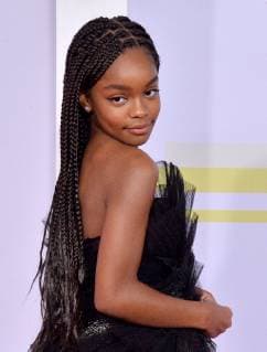 Actress Marsai Martin arrives for the 46th annual American Music Awards at the Microsoft Theater in Los Angeles on October 9, 2018.  LAP20181009389 JIMxRUYMEN