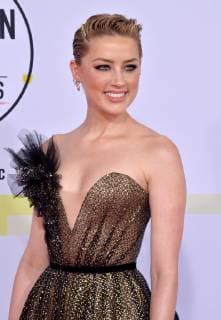 Actress Amber Heard arrives for the 46th annual American Music Awards at the Microsoft Theater in Los Angeles on October 9, 2018.  LAP20181009402 JIMxRUYMEN