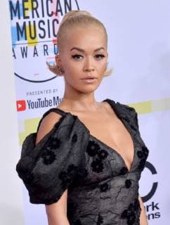 Singer Rita Ora arrives for the 46th annual American Music Awards at the Microsoft Theater in Los Angeles on October 9, 2018.  LAP20181009421 JIMxRUYMEN