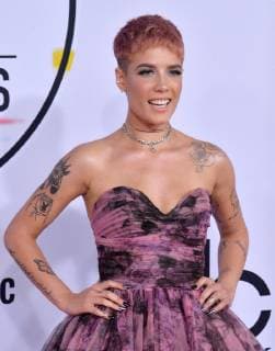 Singer Halsey arrives for the 46th annual American Music Awards at the Microsoft Theater in Los Angeles on October 9, 2018.  LAP20181009463 JIMxRUYMEN