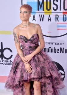 Singer Halsey arrives for the 46th annual American Music Awards at the Microsoft Theater in Los Angeles on October 9, 2018.  LAP20181009457 JIMxRUYMEN