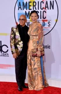 Rickey Minor and Rachel Montez Minor arrive for the 46th annual American Music Awards at the Microsoft Theater in Los Angeles on October 9, 2018.  LAP20181009493 JIMxRUYMEN