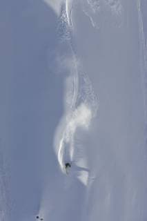 Jeremy Nobis skiing powder in the Tordillo Mountains, Alaska., Alaska USA model released Symbolfoto Copyright: AdamxClark 3288700033