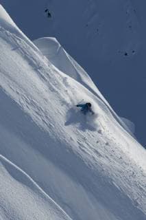 Jeremy Nobis skiing a powder spine in Haines, Alaska., Haines Alaska USA model released Symbolfoto Copyright: AdamxClark 3288700034