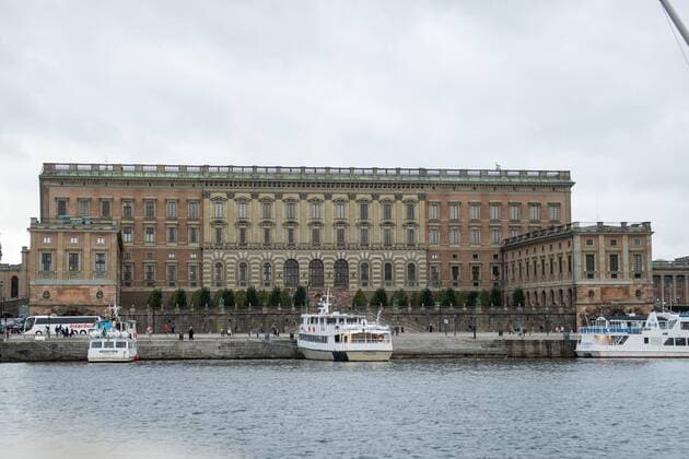 181009 Vybild över Stockholms slott den 9 oktober 2018 i Stockholm.  Copyright: MaximxThorex xBildbyran 36933473st