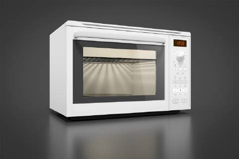 IMAGO Creative: Haushaltsgeräte - Mikrowelle Mikrowelle vor grauem Hintergrund, Computergraphik a typical modern microwave, computer graphik BLWS500215 Copyright: xblickwinkel McPHOTO M.xGannx