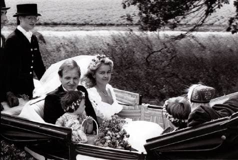 Hannover, Ursula von der Leyen heiratet ihren Heiko, Foto vom 21.09.1986 *** Hanover Ursula von der Leyen marries her Heiko photo from 21 09 1986