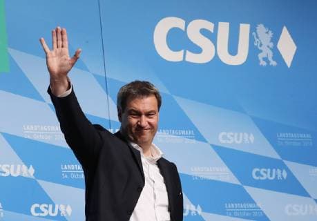 Endspurt Kundgebung im Löwenbräukeller Endspurt Kundgebung Ministerpräsident Markus Söder, München Bayern Deutschland Löwenbräukeller