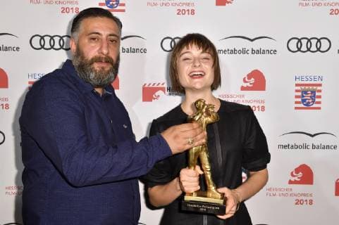Kida Khodr Ramadan und Lena Urzendowsky bei der 29. Verleihung des Hessischen Film- und Kinopreises in der Alten Oper. Frankfurt, 12.10.2018