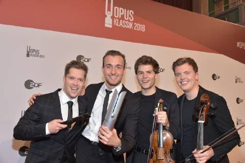 4 Times Baroque , Musiker Instrumental, Kategorie: Nachwuchskuenstler (gem. Ensemble) Preistraeger zum 1. OPUS KLASSIK AWARD im Konzerthaus am GendarmenMarkt in Berlin am 14.10.2018