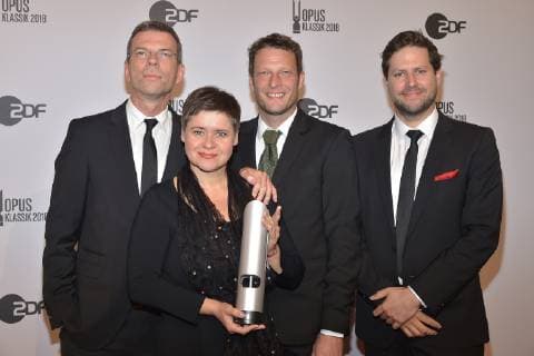 PŽter Barczi, Capricornus Consort Basel, Eva Borhi, Capricornus Consort Basel und Gaeste Preistraeger zum 1. OPUS KLASSIK AWARD im Konzerthaus am GendarmenMarkt in Berlin am 14.10.2018