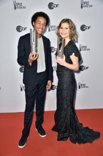 Sheku Kanneh-Mason und Lisa Batiashvili bei der Verleihung des Opus Klassik 2018 im Konzerthaus am Gendarmenmarkt. Berlin, 14.10.2018