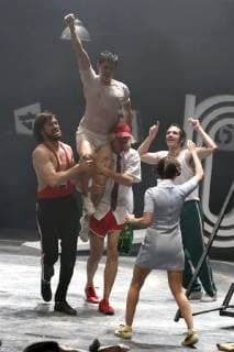 October 15, 2018 - EUM20181015ESP07.JPG .CIUDAD DE MEXICO. TheaterTeatro-Olimpia 68.- Aspectos de la obra Olimpia 68 en el Teatro Julio Castillo, durante la funcion de fin de temporada, la noche del domingo 14 de octubre de 2018. Foto: Agencia EL UNIVERSALAgustin SalinasEELG Copyright: xElxUniversalx
