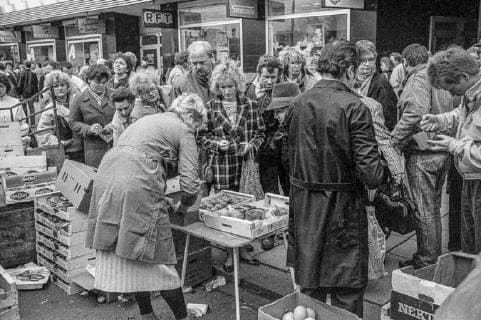 Ende der DDR 19900317DE Erste Freie Volkskammerwahl der DDR in Leipzig Eindrücke