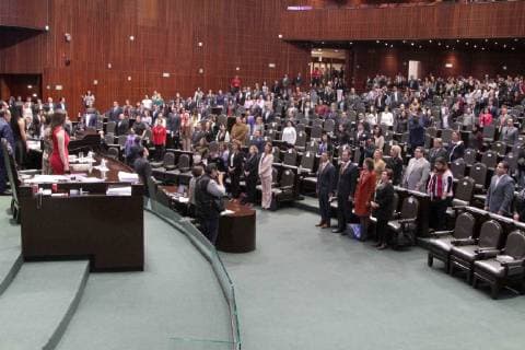 October 18, 2018 - EUM20181018POL03.JPG .CIUDAD DE MEXICO. CongressCongreso-Voto femenino.- 18 de octubre de 2018. Aspectos de la sesion en la Camara de Diputados en conmemoracion del 65 aniversario del voto de la mujer en Mexico. Foto: Agencia EL UNIVERSALCarlos MejiaEELG  - ZUMAu78_ 20181018_zaf_u78_034 Copyright: xElxUniversalx
