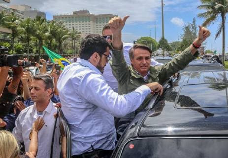News Themen der Woche KW43 Far-right candidate Jair Bolsonaro after voting at a polling station in Rio de Janeiro, Brazil, 28 October 2018. Brazilians are called to vote in the second round of the country s presidential elections, where Bolsonaro is favorite to win in all surveys. Brazilians vote in the second round of the country s presidential elections !ACHTUNG: NUR REDAKTIONELLE NUTZUNG!  Copyright: xFernandoxMaiax BRA31 20181028-636763361144601943