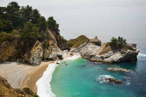 McWay Falls in Julia Pfeiffer Burns State Park in Big Sur, California., Big Sur CA Copyright: ElysexButler BUEL000028