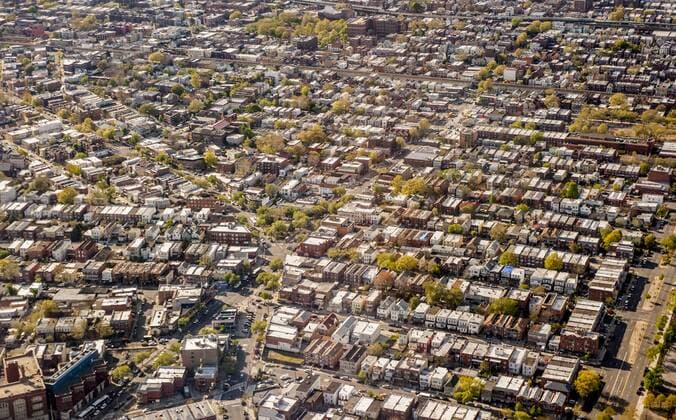 Aerial view of New York City from an airplane, Queens,, New York New York USA Copyright: JosephxDexSciose DEJO000016
