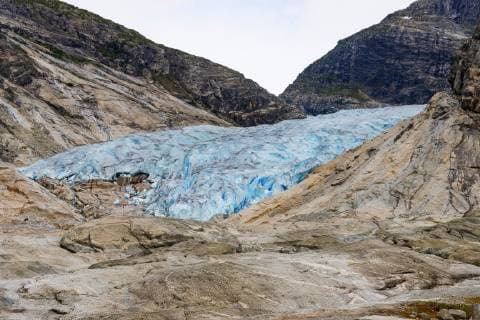 IMAGO Nature: Unsere Erde, Klimawandel, Gletscherschmelze Nigardsbreen-Gletscher, Norwegen, Lofoten, Sogn og Fjordane Nigardsbreen glacier, Norway, Lofoten Islands, Sogn og Fjordane BLWS501043 Copyright: xblickwinkel McPHOTO A.xTrunkx