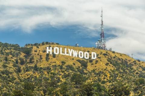 View of Hollywood sign, Hollywood Hills, Los Angeles, California, United States of America, North America Copyright: FrankxFell 844-17072 Editorial Use Only