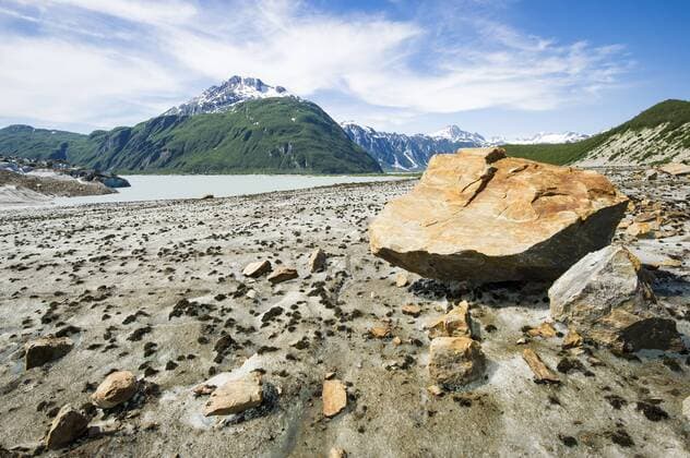 Boulders On The Walker Glacier Near Alsek River, Alsek River Alaska Yukon USA Canada Copyright: JoshxMillerxPhotography MIOS001147