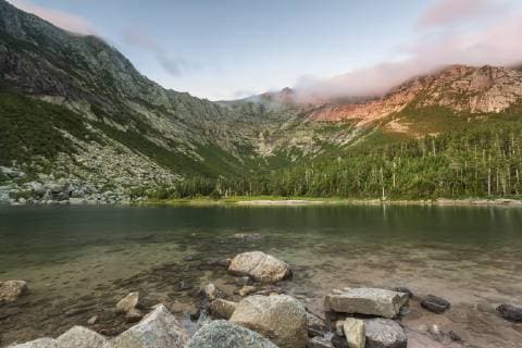 Scenery of Chimney Pond and Mount Katahdin, Baxter State Park, Maine, USA, Baxter State Park ME United States Copyright: JerryxMonkman MOER001006
