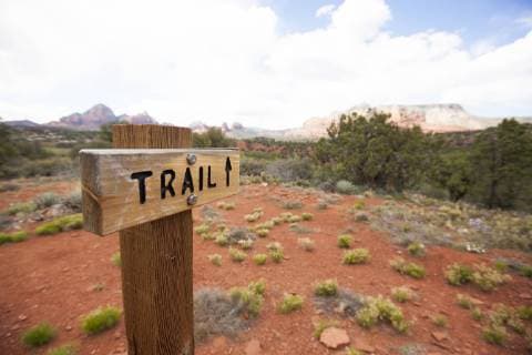 trail sign, sedona, arizona, Sedona Arizona USA Copyright: MikexSchirf SCMI000068