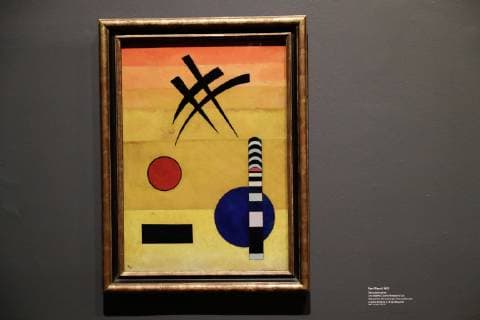 Mexiko-Stadt, Kandinsky Ausstellung October 30, 2018 - EUM20181030CUL06.JPG.CIUDAD DE MEXICO, ExhibitionExposicionKandinsky.- Alrededor de 60 obras, entre pinturas, grafica y acuarelas, que muestran los distintos periodos de Wassily Kandinsky se expondran en el Museo del Palacio de Bellas Artes desde el miercoles 31 de octubre hasta el 27 de enero de 2019. Se trata de la primera exposicion individual del artista ruso en Mexico. Foto: Agencia EL UNIVERSAL Ivan StephensRDB.  - ZUMAu78_ 20181030_zaf_u78_058 Copyright: xElxUniversalx