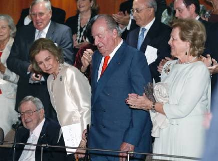 Spanish Emeritus Royal Couple Juan Carlos (C-R) and Sofia (C-L) arrive a concert offered by the orchestra of Reina Sofia Music academy on the occasion of the 80th anniversary of Queen Sofia in Madrid, Spain, 02 November 2018. Spain s Emeritus Queen Sofia turns 80 on 02 November 2018. Spain s Emeritus Queen Sofia turns 80 !ACHTUNG: NUR REDAKTIONELLE NUTZUNG!  Copyright: xJ.P.Gandulx GRAF117 20181102-636767841450508399