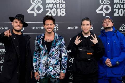 The members of the music band Piso 21 arrive at the annual Los 40 Music Awards gala, at the Wizink Center, in Madrid, Spain, 02 November 2018. Los 40 Music Awards in Madrid !ACHTUNG: NUR REDAKTIONELLE NUTZUNG!  Copyright: xLucaxPiergiovannix GRAF248 20181102-636767936379657046