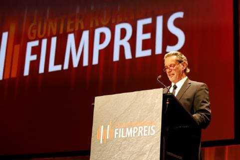 Jürgen Fried bei der 8. Verleihung des Günter Rohrbach Filmpreises 2018 in der Neuen Gebläsehalle Neunkirchen. Neunkirchen, 02.11.2018