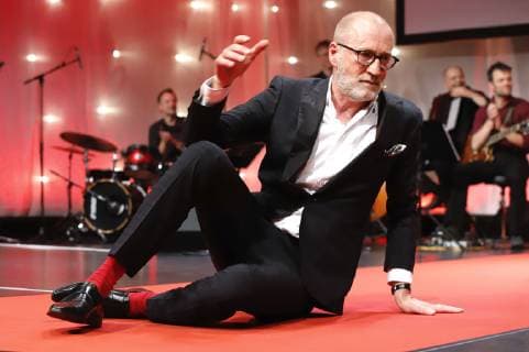 Peter Lohmeyer bei der 8. Verleihung des Günter Rohrbach Filmpreises 2018 in der Neuen Gebläsehalle Neunkirchen. Neunkirchen, 02.11.2018