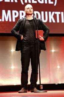 Thomas Stuber bei der 8. Verleihung des Günter Rohrbach Filmpreises 2018 in der Neuen Gebläsehalle Neunkirchen. Neunkirchen, 02.11.2018