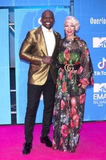 Terry Crews mit Ehefrau Rebecca King-Crews bei der Verleihung der MTV European Music Awards 2018 in der Bizkaia Arena. Bilbao, 04.11.2018