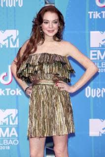 Lindsay Lohan bei der Verleihung der MTV European Music Awards 2018 in der Bizkaia Arena. Bilbao, 04.11.2018