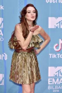 Lindsay Lohan bei der Verleihung der MTV European Music Awards 2018 in der Bizkaia Arena. Bilbao, 04.11.2018