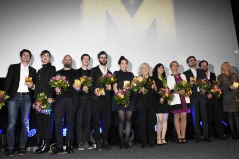 Die Preisträger bei der Verleihung des Deutschen Regiepreises Metropolis 2018 in der Hochschule für Fernsehen und Film. München, 04.11.2018