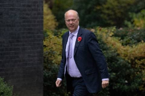 November 6, 2018 - London, London, UK - London, UK. Transport Secretary Chris Grayling arriving in Downing Street to attend a Cabinet meeting this morning. London UK  - ZUMAl94_ 20181106_zaf_l94_013 Copyright: xTomxNicholsonx