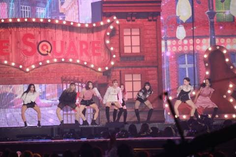 Members of South Korean girl group TWICE perform during the 2018 MBC Plus X Genie Music Awards (2018 MGA) in Seoul, South Korea, 6 November 2018. South Korean girl group TWICE shines at 2018 MGA  20181106_73552