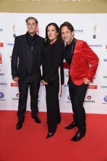 Sven Martinek, Katy Karrenbauer, Falk Willy Wild bei der Verleihung Die Goldene Bild der Frau im Stage Operettenhaus in Hamburg am 07.11.2018