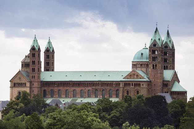  Dom St. Maria und St. Stephan, Kaiserdom, romanisch, UNESCO-Weltkulturerbe, Speyer, Rheinland-Pfalz, Deutschland, Europa *** St Marias Cathedral and St Stephans Cathedral Romanesque UNESCO World Cultural Heritage Speyer Rhineland Palatinate Germany Europe Copyright: imageBROKER/WilfriedxWirth ibxdwh04769934.jpg