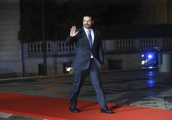 French President Emmanuel Macron Hosts A Dinner For The commemoration Of The 100th Anniversary Of The End Of The First World War at Musee Orsay in Paris Photos: Fabien Klotchkoff E Press Photo Saad Hariri Paris France  595381