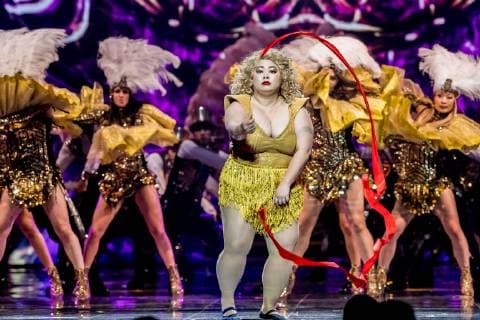 Japanese actress and comedian Naomi Watanabe performs during the gala of the Tmall 11.11 Global Shopping Festival 2018 by Alibaba Group in Shanghai, China, 10 November 2018. Naomi Watanabe wows fans with hot dances to heat up gala of Tmall 11.11 Global Shopping Festival 2018  pbu897571_24