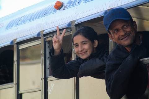 November 13, 2018 - EUM20181113NAC33.JPG.TIJUANA, BC., Migrants Migrantes-Caravana.- Tras un mes de travesia desde Honduras, este 30 de noviembre de 2018 llegaron a Tijuana nueve autobuses con casi 400 migrantes centroamericanos que forman parte de la primera caravana que busca pedir asilo al gobierno de Estados Unidos. En su peregrinaje, hubo incluso quienes subieron al muro fronterizo en forma de protesta. Foto: Agencia EL UNIVERSAL AFBV  - ZUMAu78_ 20181113_zaf_u78_133 Copyright: xJoebethxTerriquezx