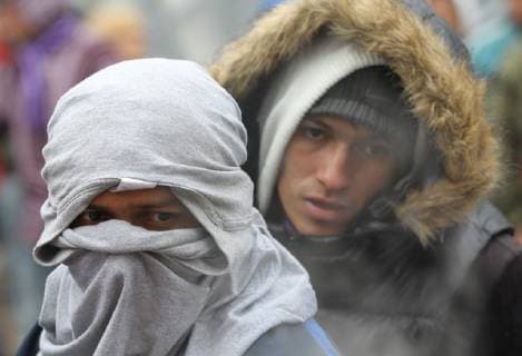 Members of the second caravan of Central American migrants remain in the sports complex Jesus Martinez Palillo , in the midst of an icy wave that affects the country, in Mexico City, Mexico, 15 November 2018. The migrants of this caravan, who entered Mexico on October 29, agreed to continue the road to the United States once the weather conditions improve. Second migrant caravan remains in Mexico City in the middle of a cold wave !ACHTUNG: NUR REDAKTIONELLE NUTZUNG!  Copyright: xMarioxGuzmanx AME4824 20181115-636778972961402823