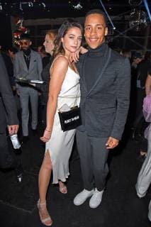 Lisa-Marie Koroll, Jerry Hoffmann beim BUNTE New Faces Award Style im Spindler & Klatt in Berlin