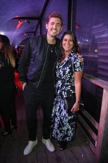 Steffi Brungs mit Freund Christian Wackert beim BUNTE New Faces Award Style im Spindler & Klatt in Berlin
