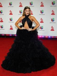 Lele Pons arrives on the red carpet for the 19th annual Latin Grammy Awards at the MGM Garden Arena in Las Vegas, Nevada on November 15, 2018.  LAV20181115421 JAMESxATOA