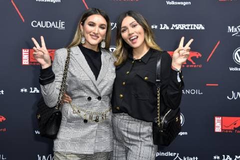 Katharina Damm und Anna Maria Damm bei der Verleihung der Bunte New Faces Award Style 2018 im Spindler & Klatt. Berlin, 15.11.2018